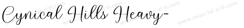 Cynical Hills Heavy字体转换